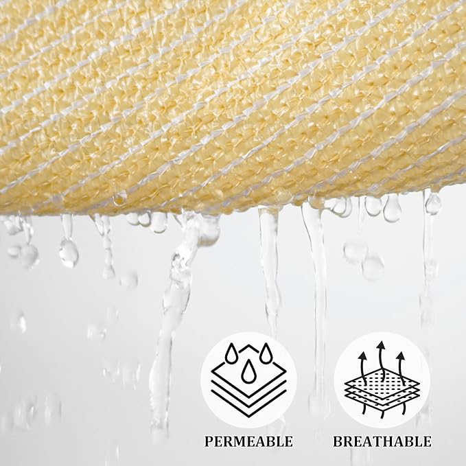 Shade&Beyond Custom Sun Shade Sail 6'x8'x10'TriangleSun Sail Shades Patio UV - Image 3