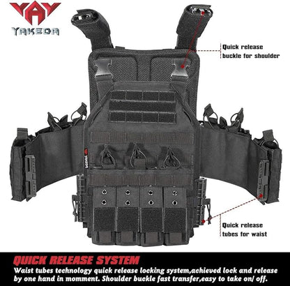 BOMTURN Upgrade Tactical Airsoft Outdoor Vest
