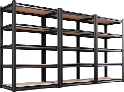 71.2''H Storage Shelves, Wood Garage Shelving, Adjustable Heavy Duty Shelving by KORVENA
