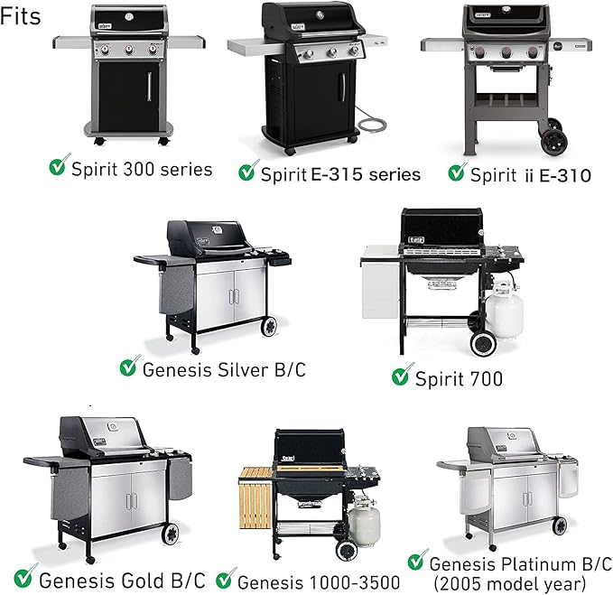 Grill Valueparts Grill Grate 65906 65619 7639 7527 7638 Parts for Weber Spirit E310 E320 E330 S330 E315 II E-310 II S-310 Genesis Silver B C Genesis Gold B C Genesis Platinum Genesis 1000-5000 7525