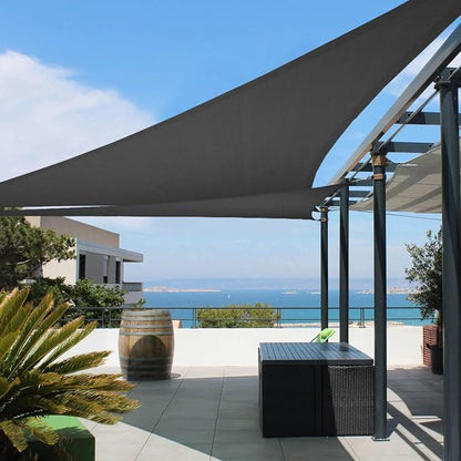 Tronssien Triangle 16'x16'x16' Sun Shade Sail, 95% UV Blockage Canopy Awning by Tronssien