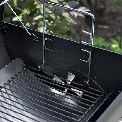 MixRBBQ 27 inch Ash pan for Chargriller 1224 1324 2121 2222 2727 2828 2929 Charcoal Grill, Fire Grate Replacement Part with 2pcs Fire Grate Hanger, Porcelain-coated Steel 27" Drip Pan
