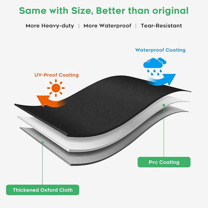 30-inch Waterproof Smoker Cover fits for Masterbuilt/East Oak and Most 30-inch Vertical Smoker Models with or Without Legs, Foldable Skirt,25.5"x 25.5" x 41.5",Heavy Duty 600D Polyester