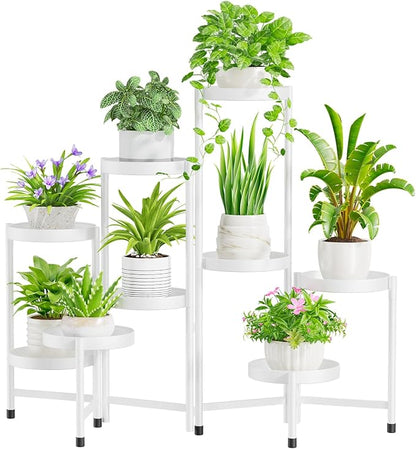 iDavosic.ly Plant Stand Indoor Outdoor, 9 Tier Metal Corner Shelf, Folding by iDavosicly