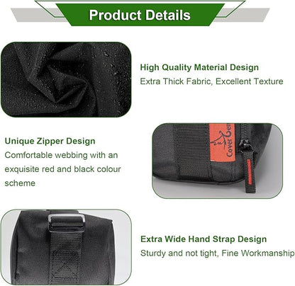 Grill Tool Organizer, BBQ Tool Storage Bag - 20" Heavy-Duty Storage Bag Waterproof 600D Oxford, Folding Design Gift for Camping, Tailgates, Outdoor BBQ Parties (20" Lx6 Wx5 H)