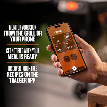 Traeger Grills Woodridge Electric Wood Pellet Grill and Smoker, Wi-Fi Temperature Control up to 500 Degrees, 860 Sq. In. Cooking Capacity, 6-in-1 for Outdoor Grilling, Smoking, and BBQ, TFB86MLH