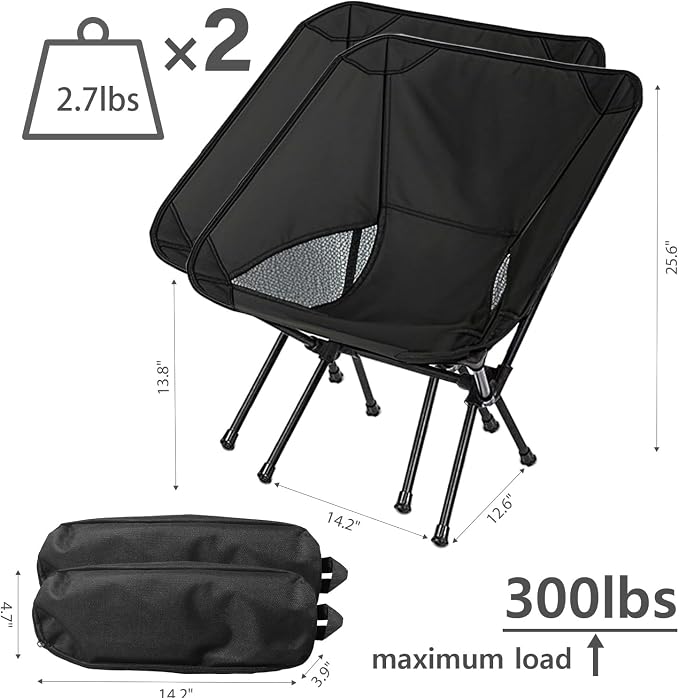 Wind Tour Portable Camping Chair Foldable Outdoor Chair - Image 3