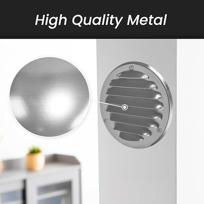 Repa Market 5 Inch (Opening Dimensions) Air Vent Covers/Black Galvanized Steel Return Air Grille/AC Vent Cover/Wall or Ceiling HVAC Registers Grilles & Vents for DIY & Home Improvement
