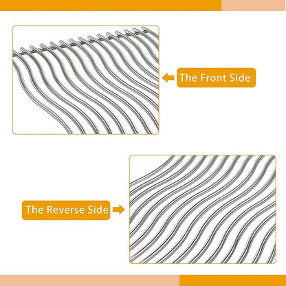 S8C011 Stainless Steel Cooking Grid Grates Replacement for Napoleon Prestige PRO 500, LEX 485 Gas Grill Models, Solid Rods Grill Grates, 17 3/4" x 27 1/2", 2 Pack