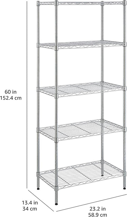 Amazon Basics 5-Shelf Adjustable Storage Shelving Unit - Image 10