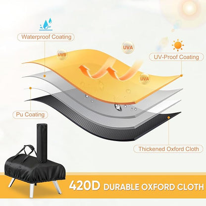 Pizza Oven Cover for Ooni Karu 2 Pro and Karu 16,TwoPone Waterproof Pizza Oven Accessories Carry Cover for Outdoor