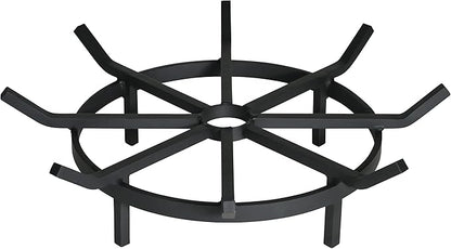 SteelFreak Heavy Duty Wagon Wheel Firewood Grate for Fire Pit - Made in The USA (20 Inch)