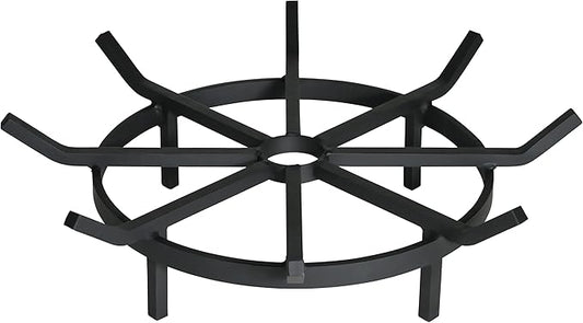 SteelFreak Heavy Duty Wagon Wheel Firewood Grate for Fire Pit - Made in The USA (20 Inch)
