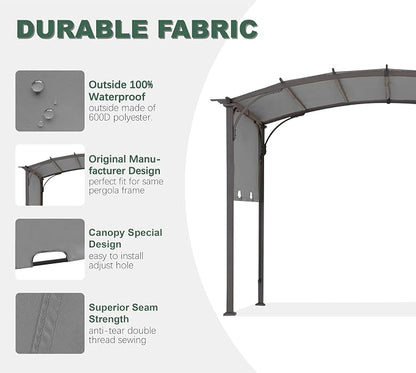 85" x 208" Universal Pergola Replacement Canopy Cover | Waterproof Shade Top - Image 5