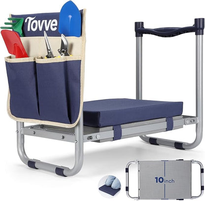 Tovve Foldable Garden Kneeler and Seat, Heavy Duty Garden Stool by Tovve