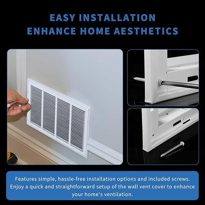 16x20 Return Air Grille [Duct Opening Size],Return Air Vent Cover for Wall Or Ceiling,Steel Return Air Filter Grilles Removable Face/Door for 1 Inch Filters (16"W x 20"H [Duct Opening])