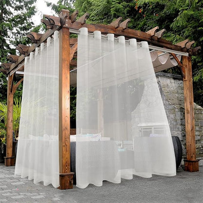 BONZER Waterproof Indoor/Outdoor Sheer Curtains by Bonzer