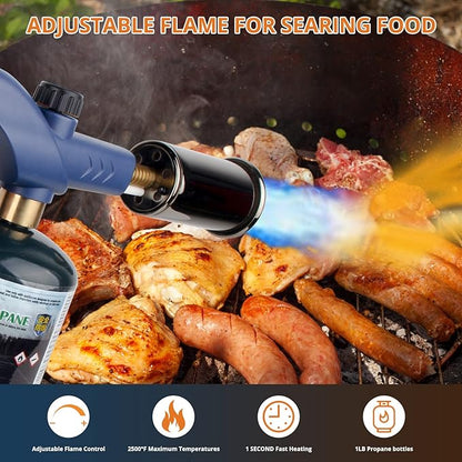 Propane Torch Weed Burner，Weed Torch - Flame Thrower Fire Gun Grill Gun, Blow Torch，Charcoal Lighter Campfire Starter