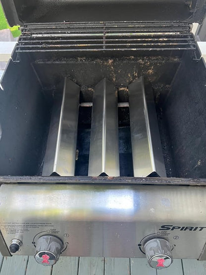 7637 Grill Grates & 7635 Flavorizer Bars for Weber GS4 Spirit I/II 200 Series,for Spirit S210 E210 S215 E220 E215 S220 Grill with Front-Mounted Control, Replacement Parts for Weber 67045 67022