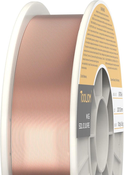 TOOLIOM ER70S-6 .030"(0.8 mm) Mild Steel MIG Solid Welding Wire on 10-Pound Spool Compatible with TL-200M TL-250M Pro 2PCS