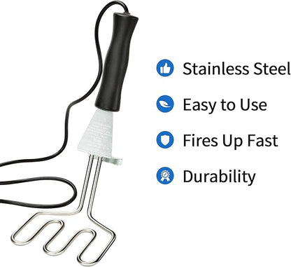 Stanbroil 600W Electric Charcoal Starter - BBQ Tool Replacement for Big Green Egg, Kamado Joe, Weber Kettle Grills/Charcoal Grills