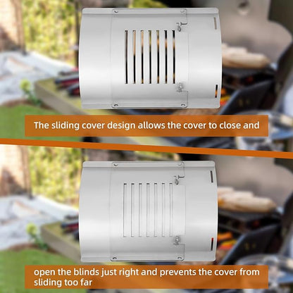 PB1285KC Flame Broiler Kit for Pit Boss KC Combo Pellet Grills, PB1285KC Replacement Parts Compatible with Platinum KC(PB1285KC), PB1020NX, Charleston 1020 Series, Includes Main Plate, Sliding Lid