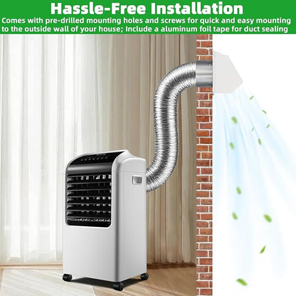 4 Inch Dryer Vent Cover Outside with Mesh, Wall Vent Exhaust Vent Cover Wall Mount Extractor Vent with Flap, Exterior Vent Cover Cap Outdoor Dryer Vent Cover for Dryer Ducting House AC,White