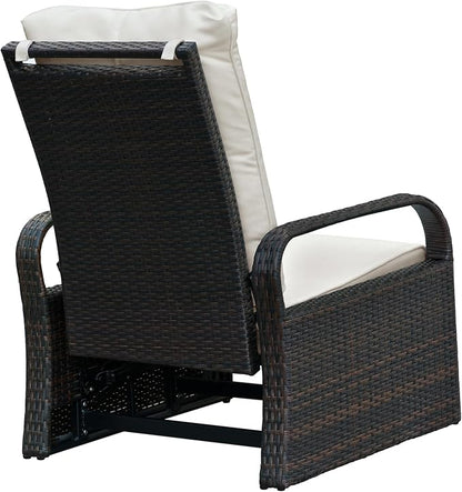 Outdoor Wicker Recliner Chair - Image 8
