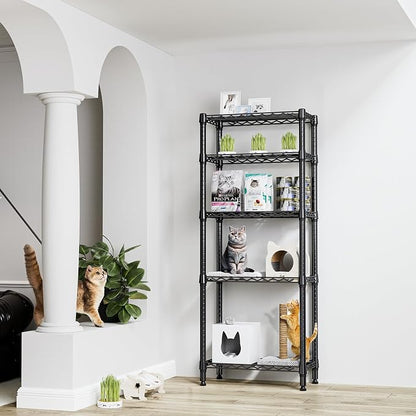 M MZG 1250 lbs 5 Tier Shelf Metal Storage Shelves Wire Rack Closet Organizers - Image 2