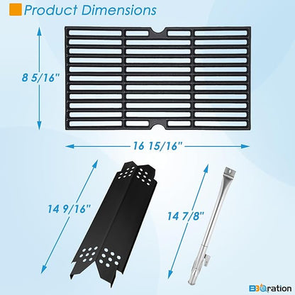 Replacement Parts Kit for Nexgrill 2-Burner 720-0864 720-0864M, Grill Parts Kit for Megamaster 720-0864MA, Grill Grate Kit for Nexgrill Replacement Parts