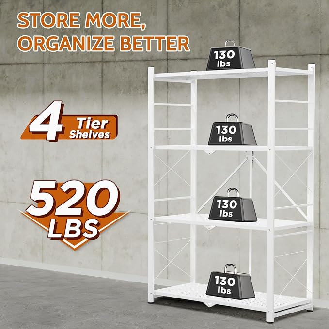 4 Tier Greenhouse Shelving Unit, Plant Stand, 1 Pack, No Assembly Required - Image 4