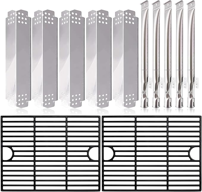 Grill Replacement Parts for Nexgrill 5 Burner 720-0888N, 720-0888, 4 Burner 720-0830H, 720-0783E. Cooking Grates, Grill Burner Tubes, Heat Plates and Igniters Accessories for Home Depot Nexgrill Parts
