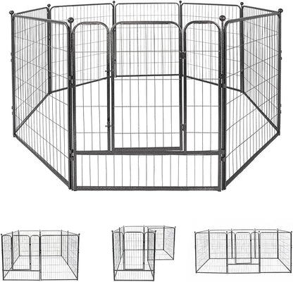 Fencer Wire Decorative Wire Fence, Panel Decor, Heavy Duty Iron Landscape Patio Flower Bed Animal Barrier Border Edging Section, Foldable Garden Fence for Yard for Dog Outdoor, 40 Inch x 21 FT