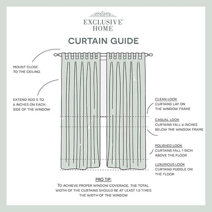 Exclusive Home Cabana Solid Indoor/Outdoor Light Filtering Hook-and-Loop Tab - Image 9