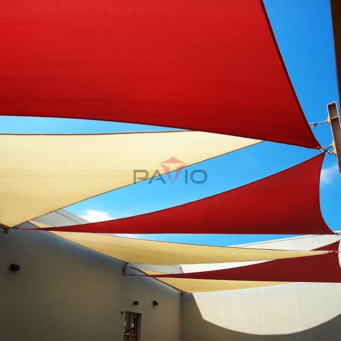 Patio Paradise 18' x 18' x 18' Sun Shade Sail Triangle Canopy Shade Cloth - Image 6