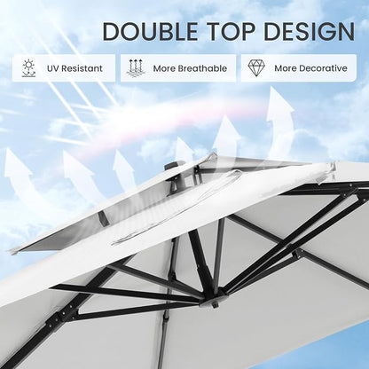 10x10 FT Outdoor Cantilever Patio Umbrella - Image 4