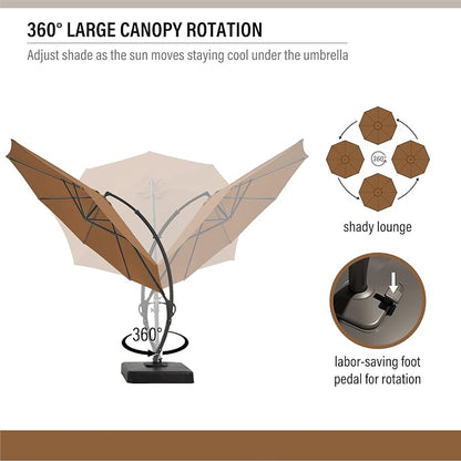 11ft Patio Cantilever Umbrella - Image 4