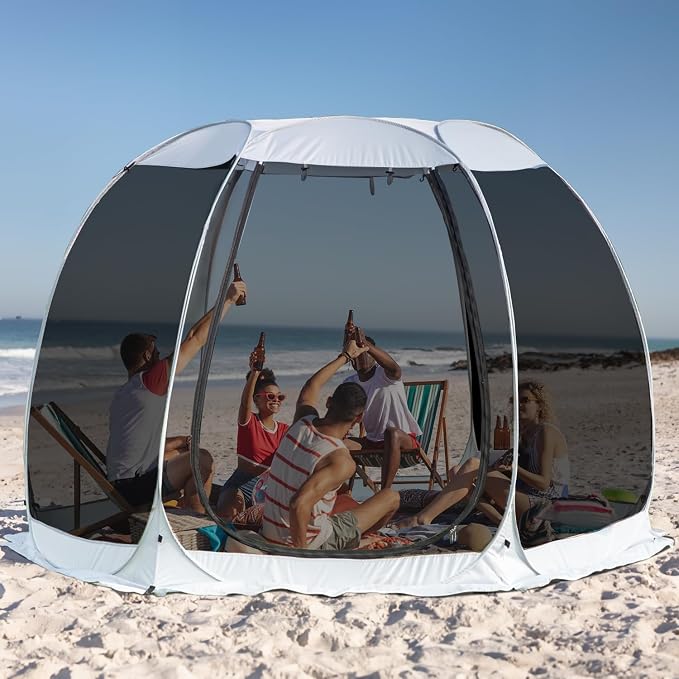 Alvantor Pop Up Screen House Tent, Instant Outdoor Gazebo - Image 9