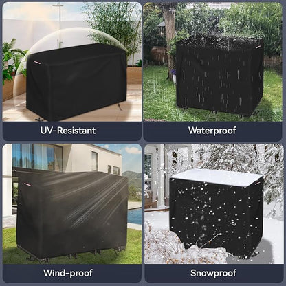 Outdoor Bar Covers Waterproof, Tall Bar Height Patio Table Covers for Outdoor Furniture Rectangular 60" Long Patio Furniture Covers for Outdoor Dining Table Chairs Set Cover- 60"L x 41"W x 41"H