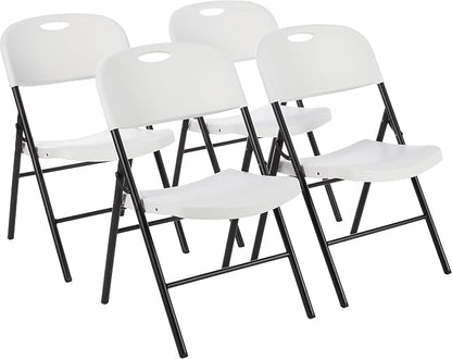 Amazon Basics Foldable Portable Plastic Chair, 350-Pound Capacity by AmazonBasics