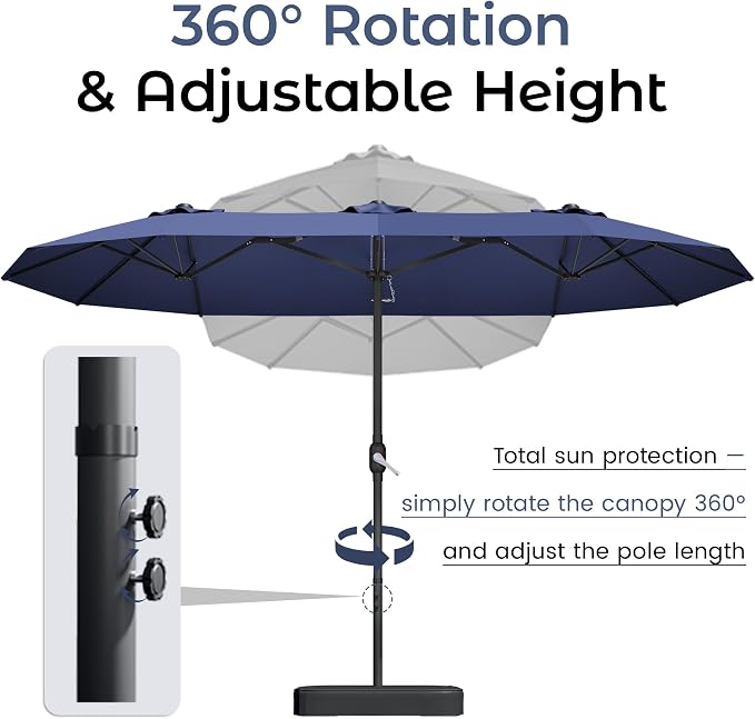 DomeShade 15ft Patio Umbrella - Image 8
