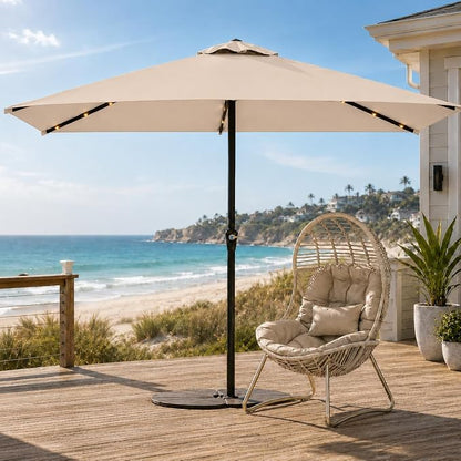 6.5 x 10ft Rectangular Patio Umbrella - Image 2