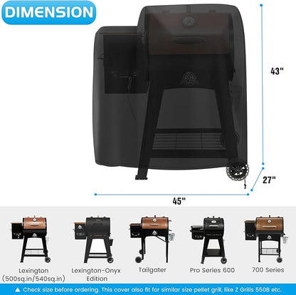 Grill Cover for Pit Boss 500 700 Series 700FB Lexington Classic Wood Pellet Grills Pitboss Parts Outdoor BBQ Accessory 600D Heavy Duty Waterproof 73700