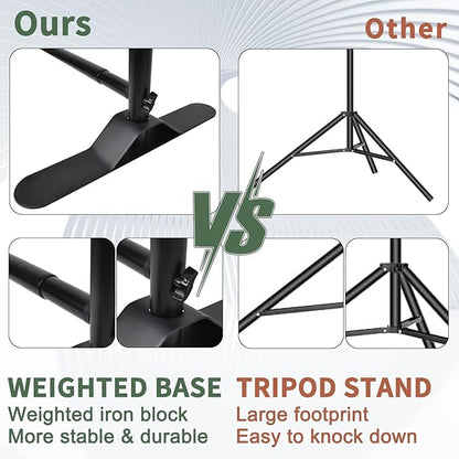 iElyiEsy 10x8FT Strengthen Heavy Duty Thickened and Sturdier Background Stand, Adjustable Step and Repeat Stand with Carrying Bag for Parties Photo Booth Trade Show
