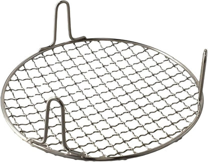Stainless Steel BBQ Grill Grid with Legs, Round Grid Cooking Net, Even Heating for Outdoor Camping and Home Barbecue(20cm)