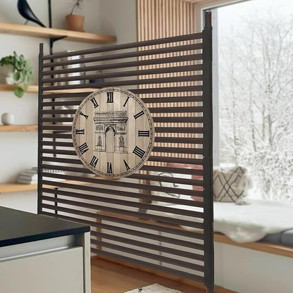 Metal Outdoor Privacy Screen,Freestanding Outdoor Divider Decorative Privacy Fence Screen,Freestanding Decorative Privacy Screen for Balcony Patio (110 * 150cm)