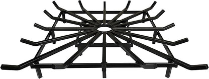 SteelFreak Super Heavy Duty Square Wheel Fire Pit Grate - Made in The USA (40 x 40 Inch)