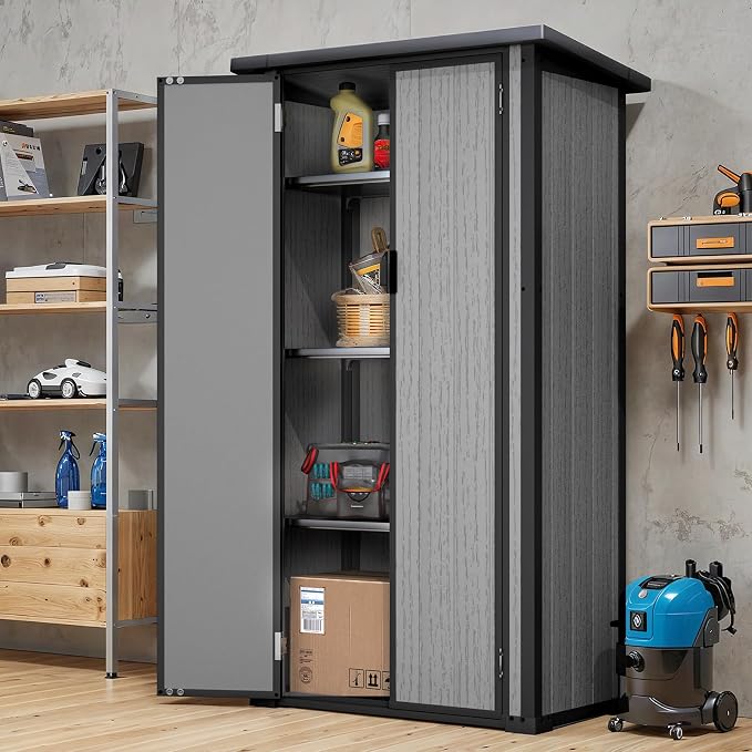 U-MAX Resin Outdoor Storage Cabinet, Waterproof, Reinforced Floor - Image 5