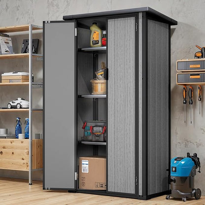 U-MAX Resin Outdoor Storage Cabinet, Waterproof, Reinforced Floor - Image 5