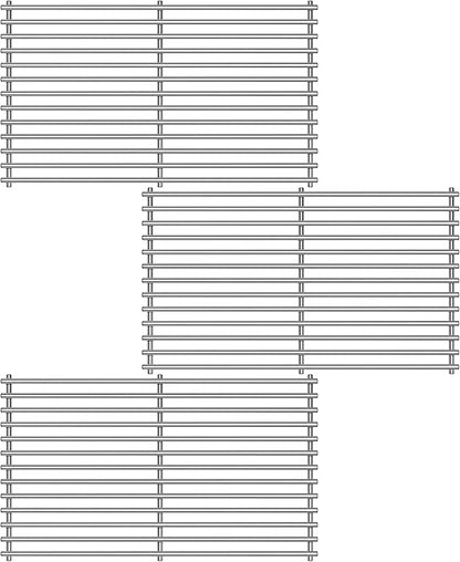 Kalomo Stainless Steel Grill Grates Grill Replacement Parts for BBQ Backyard Grill BY14-101-001-099 GBC1440WRSB-C GBC1449WBS-C GBC1449WRS-C, Uniflame GBC1030WRS-C GBC1134WRS Cooking Grids Accessories